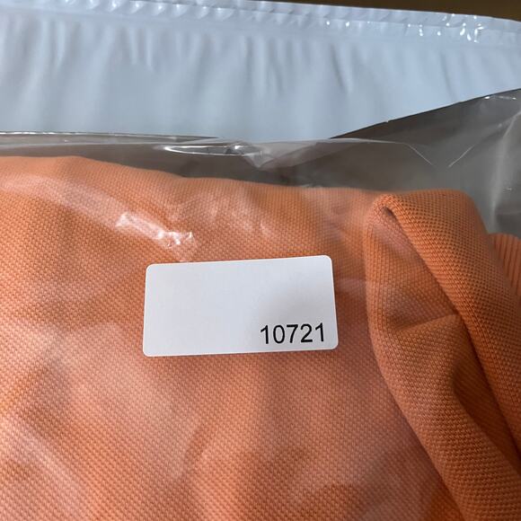 Nautica Mens Size XL Orange Polo Shirt Short Sleeve Stripe Cotton Classic Fit - Picture 8 of 8